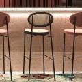 The Drift Barchair is available in full-fabric, full-rattan, as well as half-rattan/fabric options.